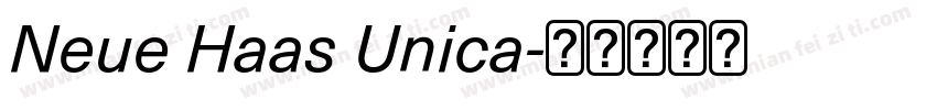 Neue Haas Unica字体转换